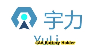 4AA 6V battery holder with clips